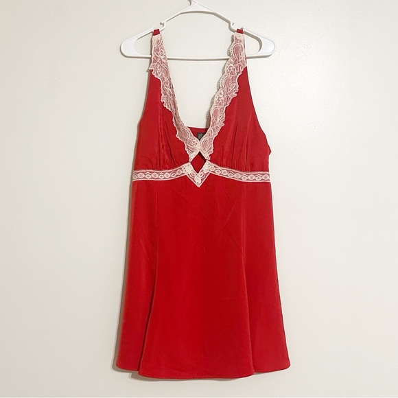 Wild Fable Lace Trim Mini Slip Flirty Feminine Holiday Dress - Picture 2 of 13